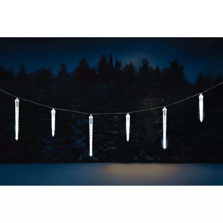 Jääpuikkosarja 190 LED 10kpl - Valosarjat verkkovirta - 6410416484488 - 1