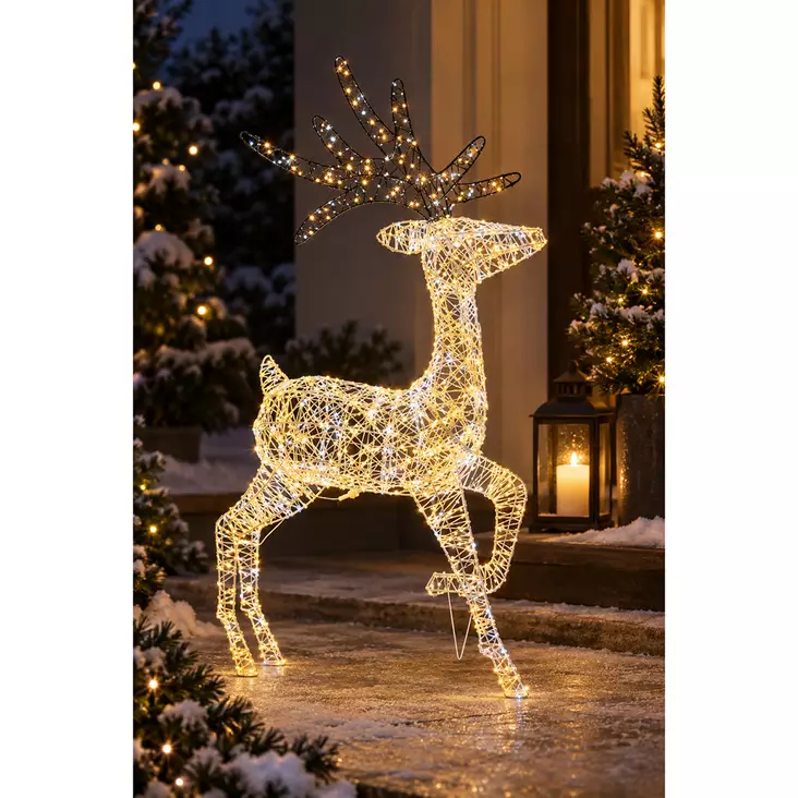 Led poro 1200l lämmin/kylmä valkoinen - Valohahmot ja valokoristeet - 6438506024598 - 1