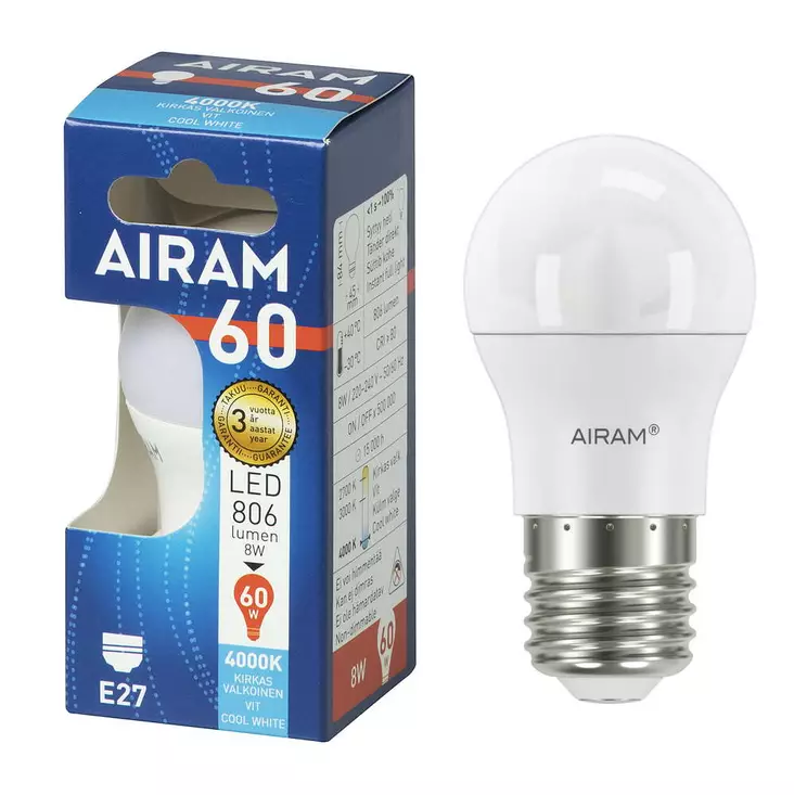 LED OP P45 8/840 E27 - Lamput E27 kanta - 6435200242488 - 1