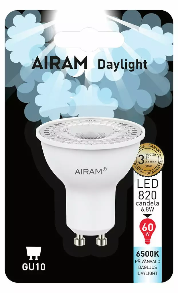 LED PAR16 6,8W/865 GU10 DAYLIGHT - Lamput GU10 kanta - 6435200248688 - 1