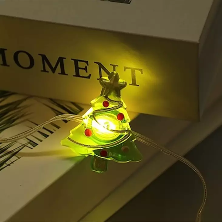 LED valosarja Joulukuusi 10l - Valosarjat paristokäyttöiset - 6438506002688 - 1