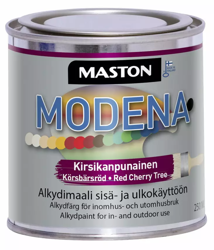 Maali Modena kirsikanpunainen 250ml - Ulkomaalit - 6412496041278 - 1