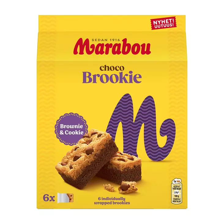 MARABOU BROOKIE LEIVONNAINEN 132G - Leivät, keksit ja leivonnaiset - 7622202029738 - 1