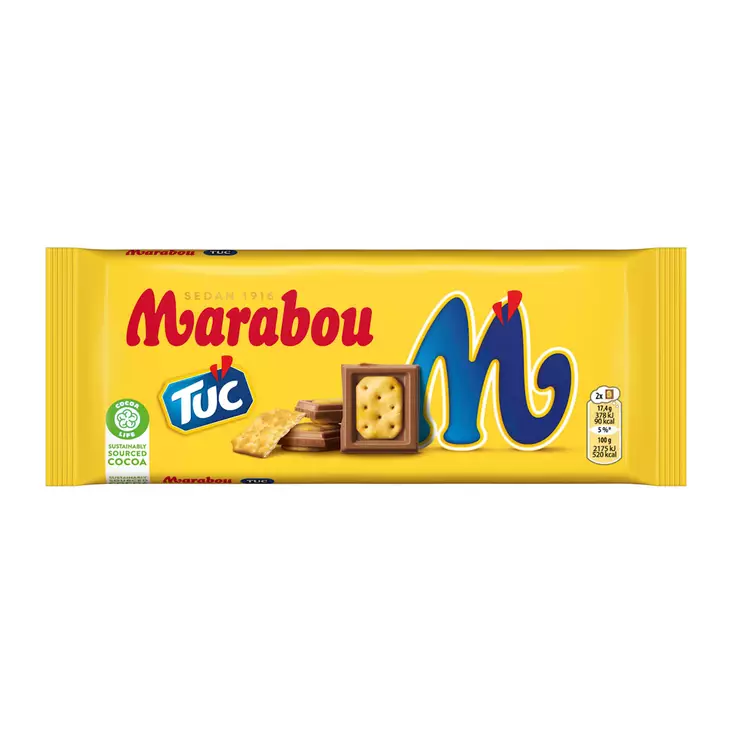 MARABOU SUKLAALEVY 100G Tuc-suolakeksi - Makeiset ja naposteltavat - 7622210294128 - 1
