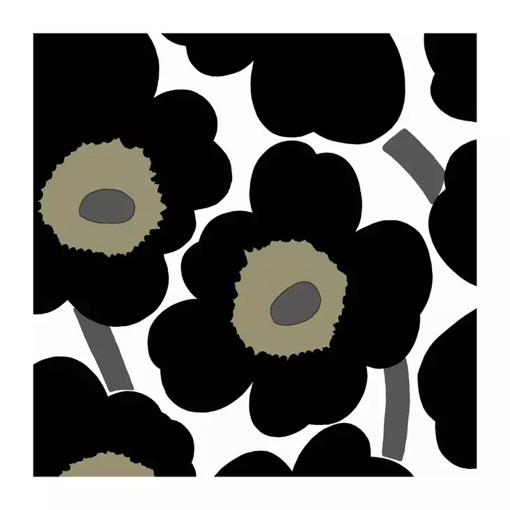 Marimekko lautasliina Unikko 24cm - Kahviliinat 24x24 - 6411632140028 - 1