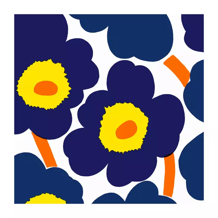 Marimekko lautasliina Unikko 33cm - Lounas-servetit 33x33 - 6411633140058 - 1