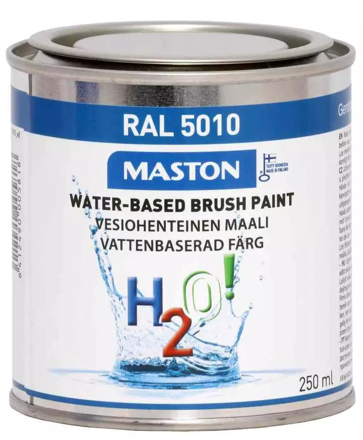MASTON H2O GENTIANSININEN 250ML RAL5010 - Metallimaalit - 6412490005818 - 1