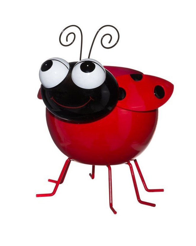 Metalliruukku Leppäkerttu - Puutarhakoristeet - 6410416232188 - 1