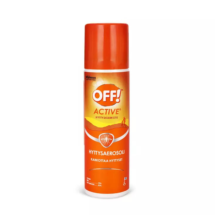 OFF HYTTYSAEROSOLI 65ML ACTIVE - Hyttysmyrkyt ja hyttyssavut - 6414400022038 - 1
