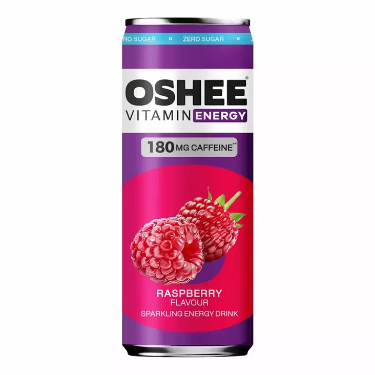 Oshee raspberry energiajuoma 0,33L - Energiajuomat - 5905868421378 - 1