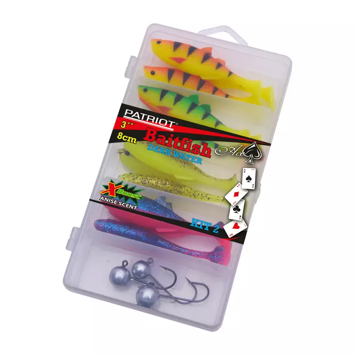 Patriot jigilajitelma Baitfish 8cm dark - Jigit ja jigipäät - 6417512539388 - 1