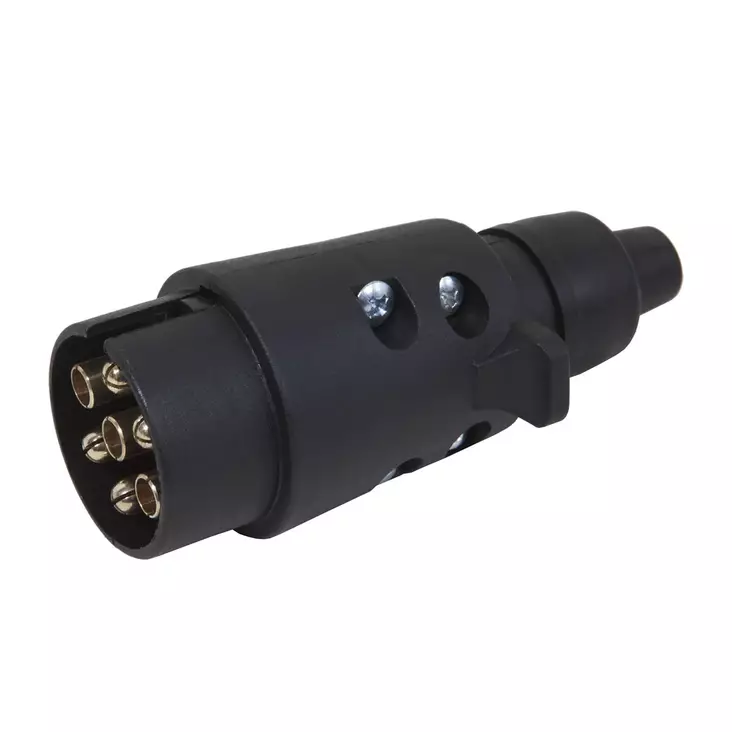 7-napainen peräkärryn pistoke muovinen. - Peräkärryn pistorasiat ja adapterit - 6417196774068 - 1