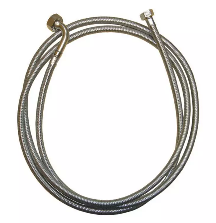 Pesukoneen letku RST-pinnoitettu 1,5 m - Käyttövesiliittimet ja tarvikkeet - 6438140050618 - 1