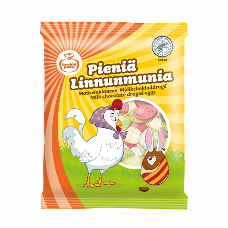 Karkkipussi pieniä linnunmunia 100g - Suklaamunat ja pääsiäisherkut - 6420224007588 - 1