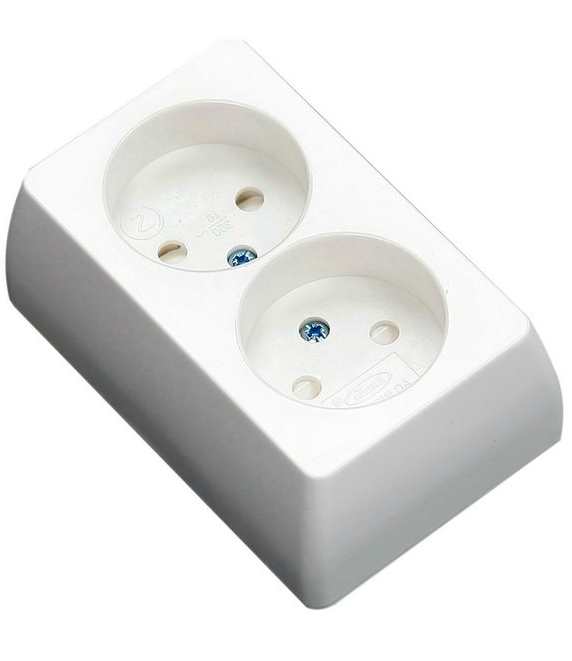 PISTORASIA 2-OSAINEN PINTA TAVALLINEN - Pistorasiat, haaroittimet ja kytkimet - 6438140942128 - 2