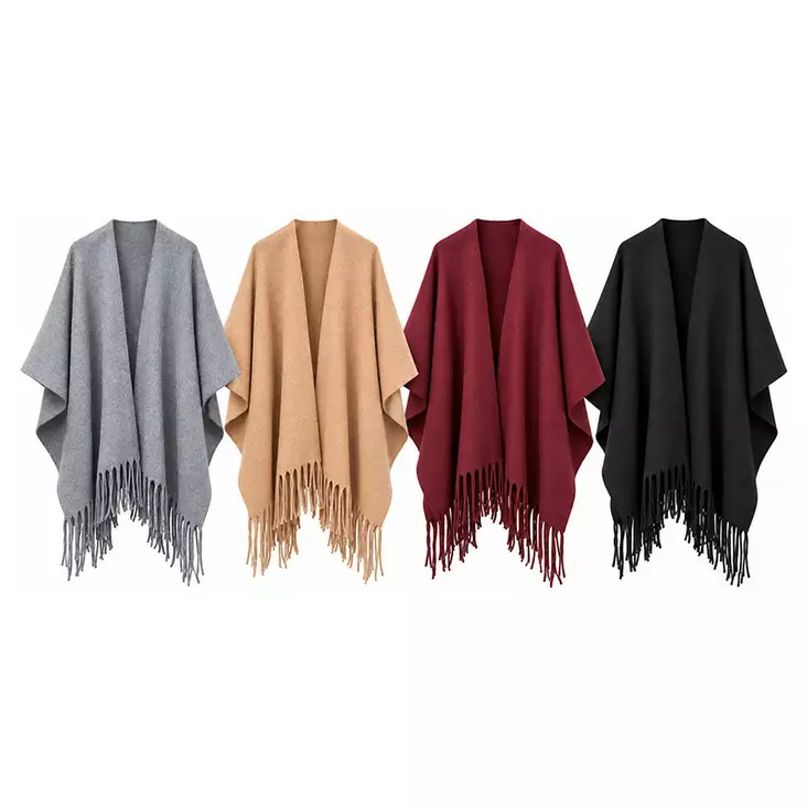 Poncho, edestä auki - Naisten yö- ja oloasut - 6438506007348 - 1