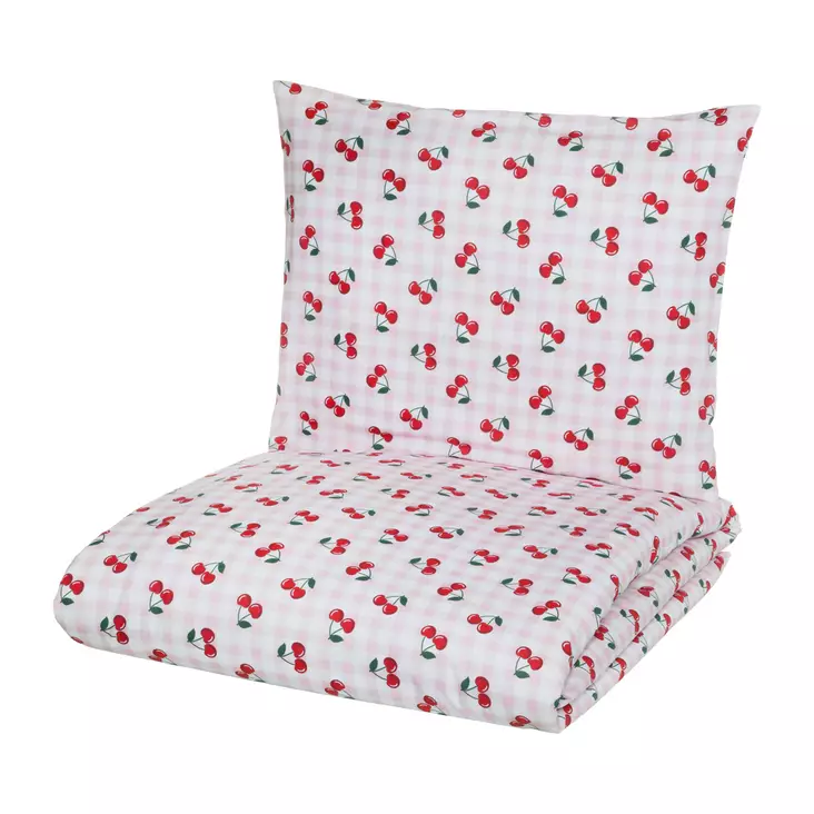 Pussilakanasetti Mon Cherry 150 x 210 cm + 50 x 60 cm - Pussilakanat, petivaatteet ja tyynyt - 6410416536408 - 1