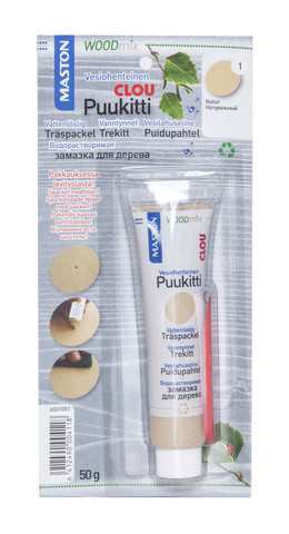 PUUKITTI 50G 1 NATUR WOODMIX - Tasoitteet, laastit ja pakkelit - 6412490004118 - 1
