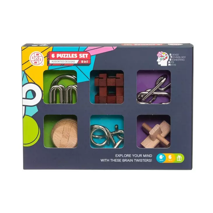 Ratkomistehtävät 6kpl - Pulmapelit - 6410412352118 - 1