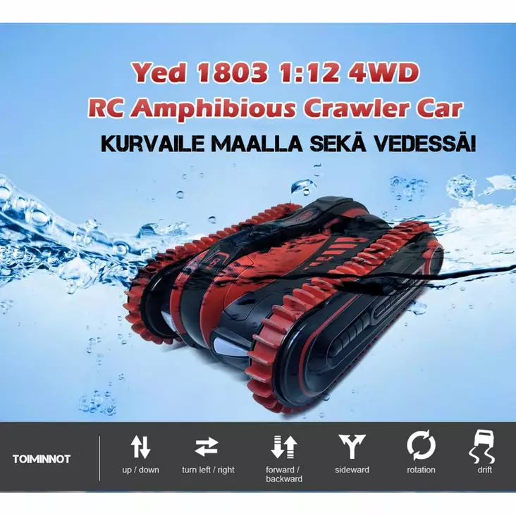 RC-AUTO LAND&SEA ROOVER YED 4x4 TELAVETOINEN - Leluajoneuvot - 6438014202358 - 1