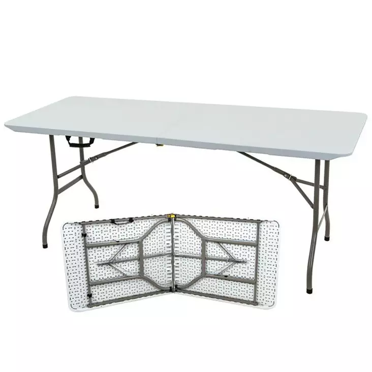 Kokoontaittuva valkoinen retkipöytä. - Puutarhapöydät - 6438168117508 - 1