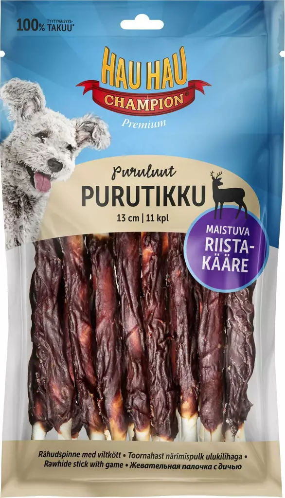 RIISTAPURUTIKKU 100G - Koiranruoat ja herkut - 6430069589958 - 1