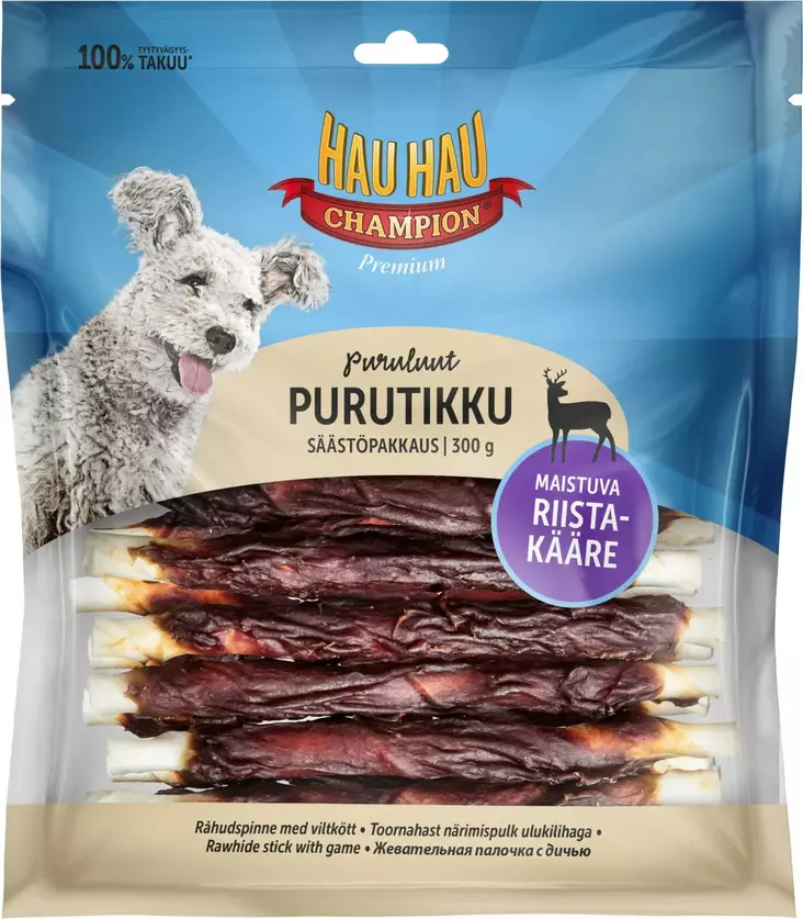 RIISTAPURUTIKKU 13CM 300G - Koiranruoat ja herkut - 6430069585738 - 1