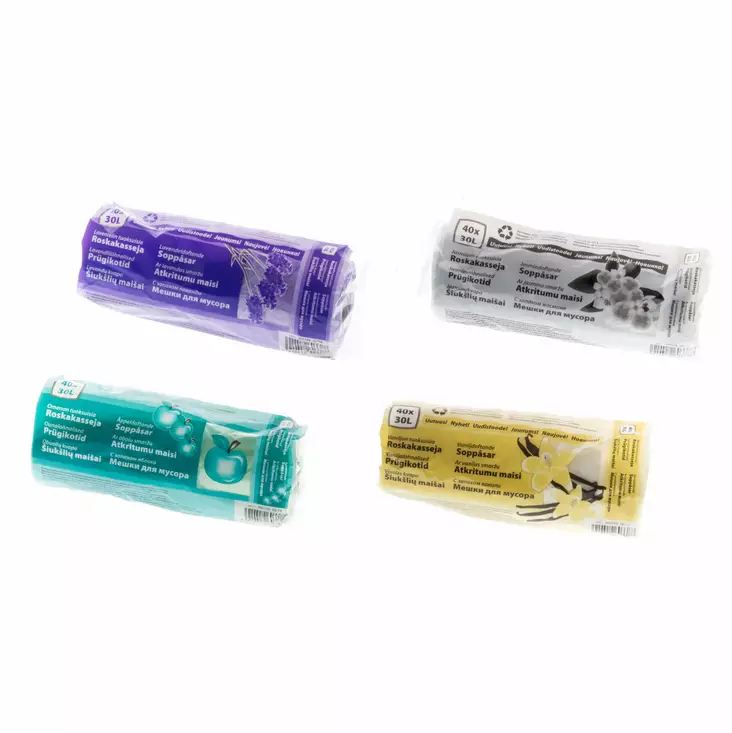 ROSKAKASSI 30 L/ 40 KPL TUOKSULLINEN - Roskapussit - 6410412603388 - 1