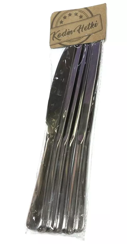 RUOKAILUVEITSI 6kpl/pkt TERÄS - Aterimet - 6438417027268 - 1