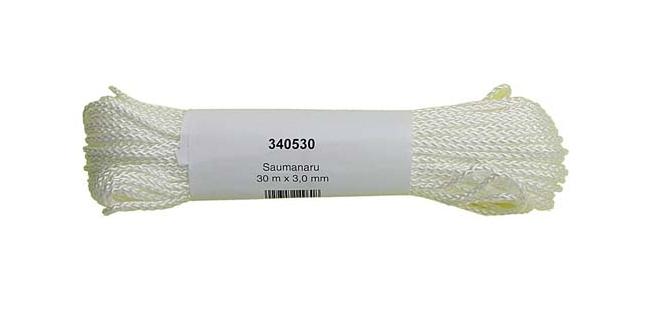 SAUMANARU 30M X 3MM - Muuraus- ja laatoitustyökalut - 4022307149608 - 1
