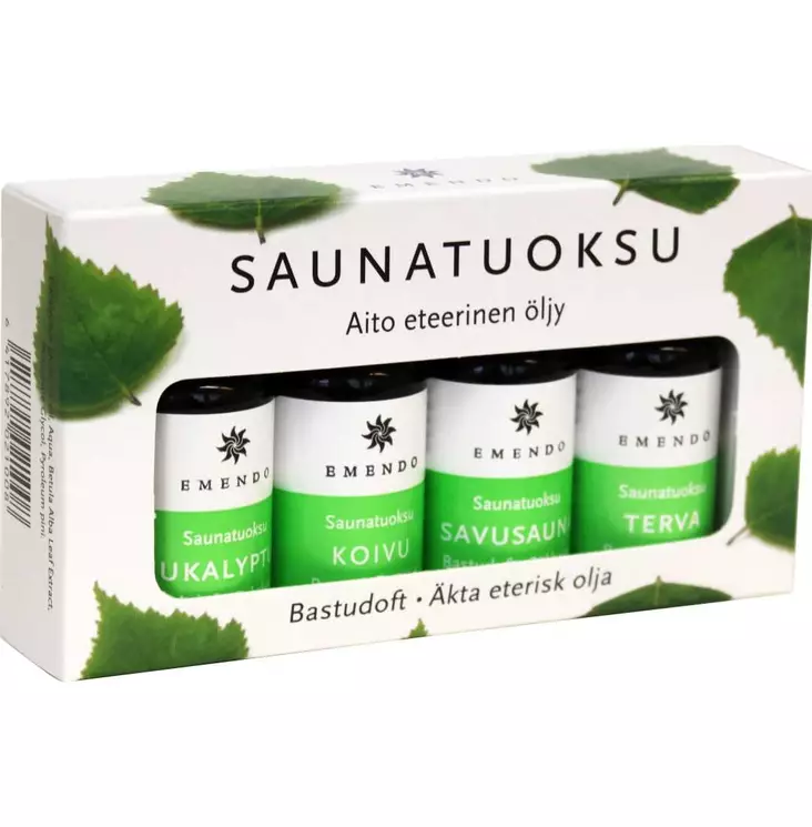 Saunatuoksut 4x10ml Emendo - Sauna- ja löylytuoksut - 6417892021008 - 1