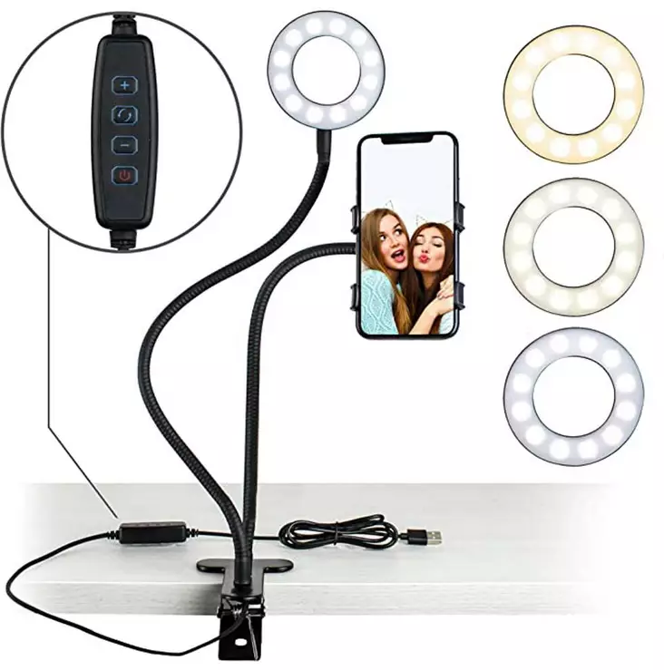 SELFIE RENGASVALO LED Live Stream - Puhelimet ja puhelintarvikkeet - 4029811453818 - 1