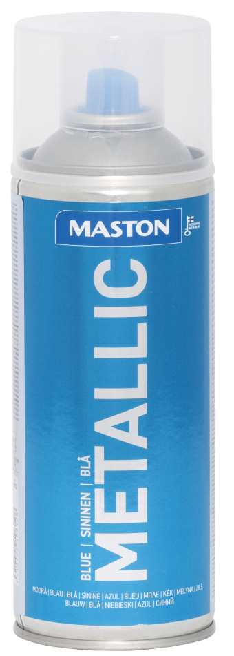 SPRAYMAALI METALLIC SININEN 400ML MASTON - Spraymaalit - 6412492108128 - 1