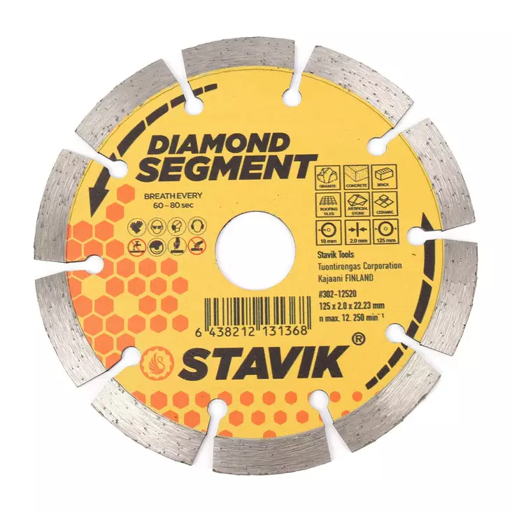 Stavik timanttilaikka 125mm segmentti - Timanttilaikat - 6438212131368 - 1