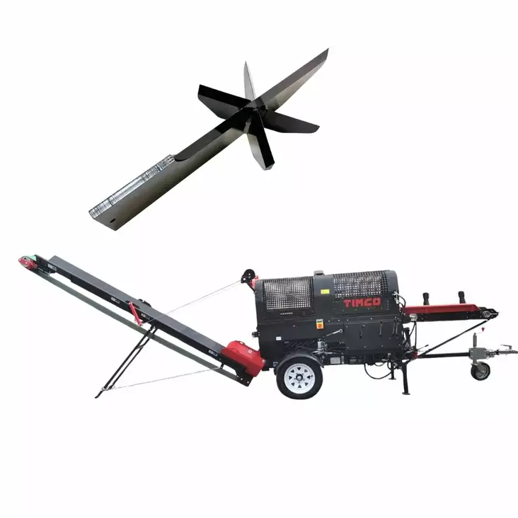 Pilkekone hihnakuljettimella Timco 12TA + Ristihalkaisuterä 6-osainen Timco 12TA - Halkomakoneet ja -klapikoneet - 838658 - 1