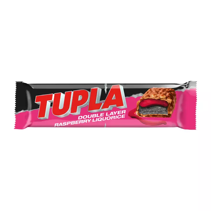 Tupla Double Layer 48g Rasberry Liquoric - Suklaat - 6420256913918 - 1