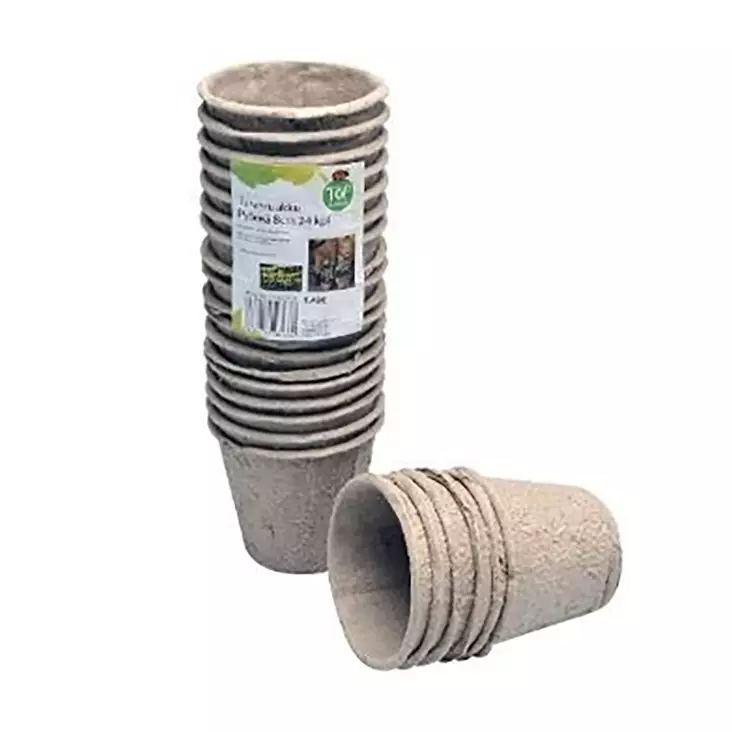 TURVERUUKUT PYÖREÄ 6CM 24KPL - Esikasvatus ja idättäminen - 6438159963008 - 1