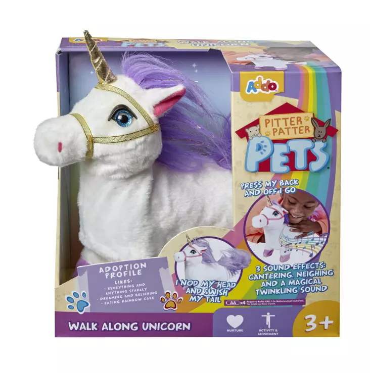 yksisarvinen k=C3=A4velev=C3=A4 =C3=A4=C3=A4nitoiminnolla - Pehmolelut - 5060460358368 - 1