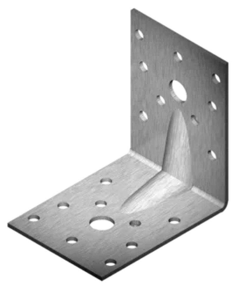 KULMARAUTA 70 x 70 x 55 x 2,5 mm VAHVISTETTU RUOSTUMATON A2 Ruostumaton