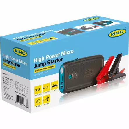 Apukäynnistin Ring 300A - Apukäynnistimet ja käynnistyskaapelit - 5055175243399 - 2