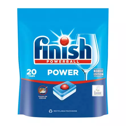 Finish Power All in One konetiskitabletti 20 kpl - Konetiskiaineet - 5701092112989 - 1