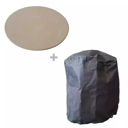 Kamado 13" pizzakivi ja suojahuppu - Grillien suojat, peitteet ja matot - 840019 - 1
