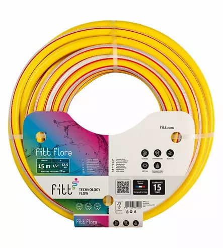 Kasteluletku 1" 25m Keltainen kiertymätön puutarhaletku - Puutarhaletkut ja letkukelat - 8011963771199 - 1