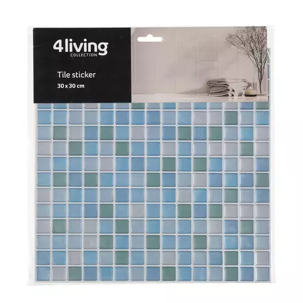 Laattatarra minimosaiikki sininen/vihreä - Sisustuskalvot - 6410416526829 - 2