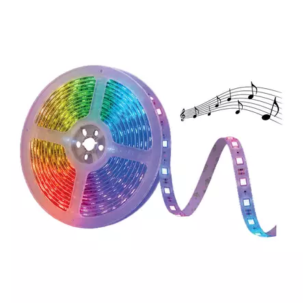 Led nauha 3m 5V RGB kaukosäätimellä - LED valonauhat - 6418536040669 - 2