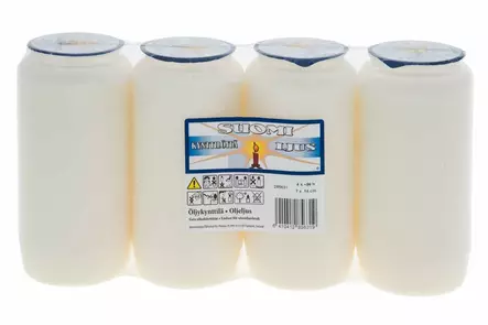 Öljykynttilä 80h 4kpl Suomi - Öljykynttilät - 6410412856319 - 1