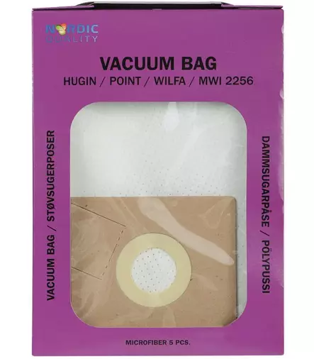 Pölynimuripussit, 5 kpl MWI 2256 Nordic Quality Vacuum - Pölypussit ja suodattimet - 5706470075849 - 1