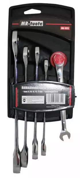 RÄIKKÄLENKKISARJA 5-OS. 8-17 MM - Kiintolenkkiavaimet ja sarjat - 6430032157399 - 1