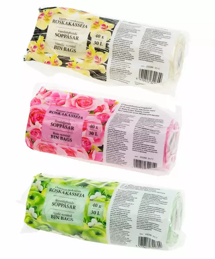 ROSKAKASSI 30L/40KPL TUOKSULLINEN - Roskapussit - 6410412322609 - 1