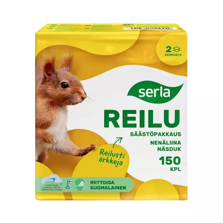 Serla Reilu nenäliina 150 kpl - Nenäliinat - 6414301109449 - 1